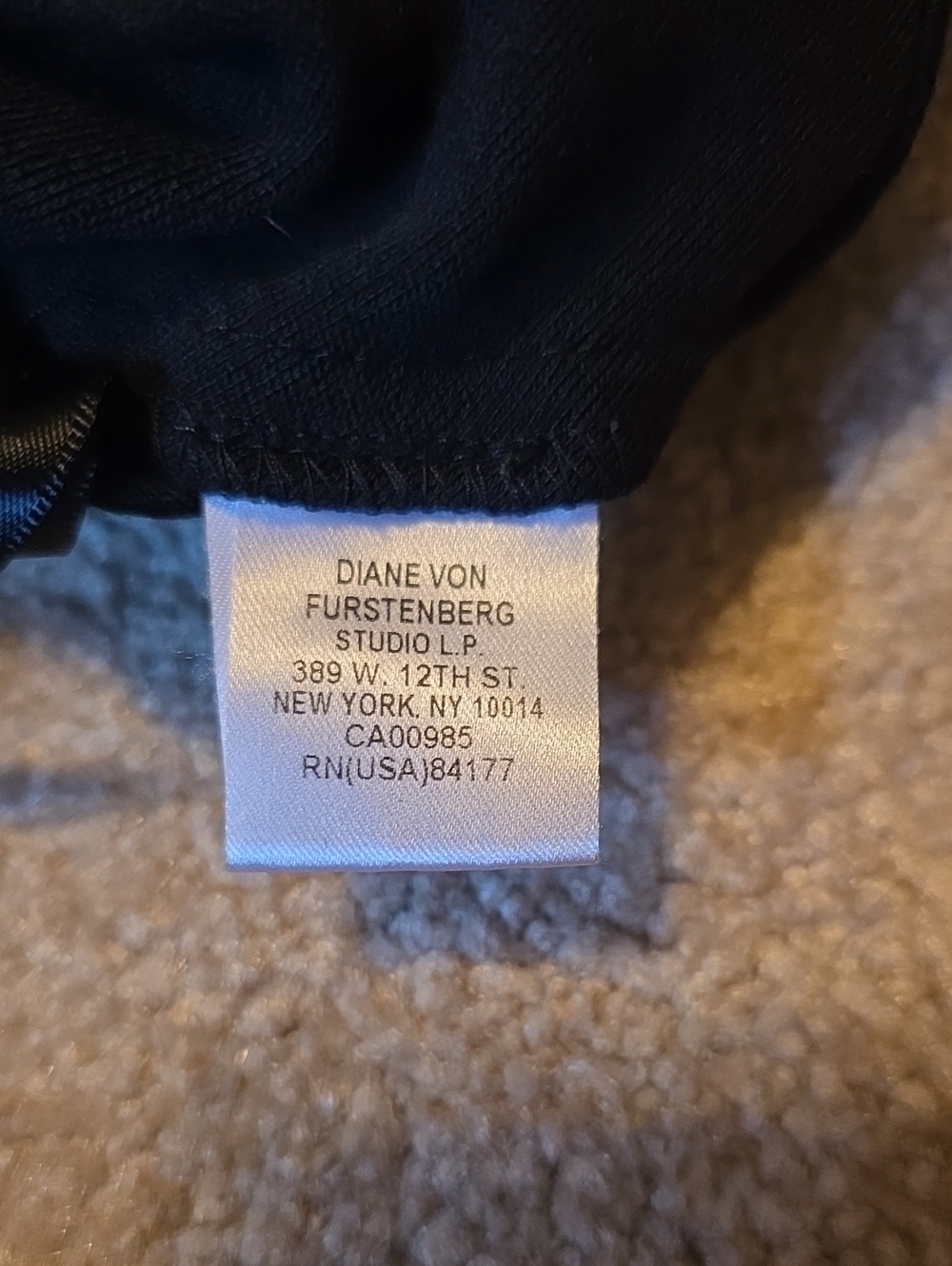 Diane Von Furstenberg Black Wrap Midi Dress - Picture 7 of 8